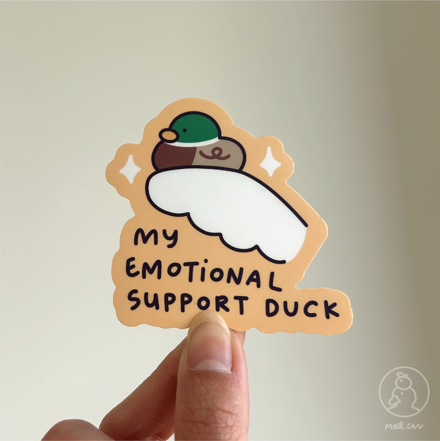 My Emotional Support Duck - Matte Die Cut Sticker | Cute Sticker