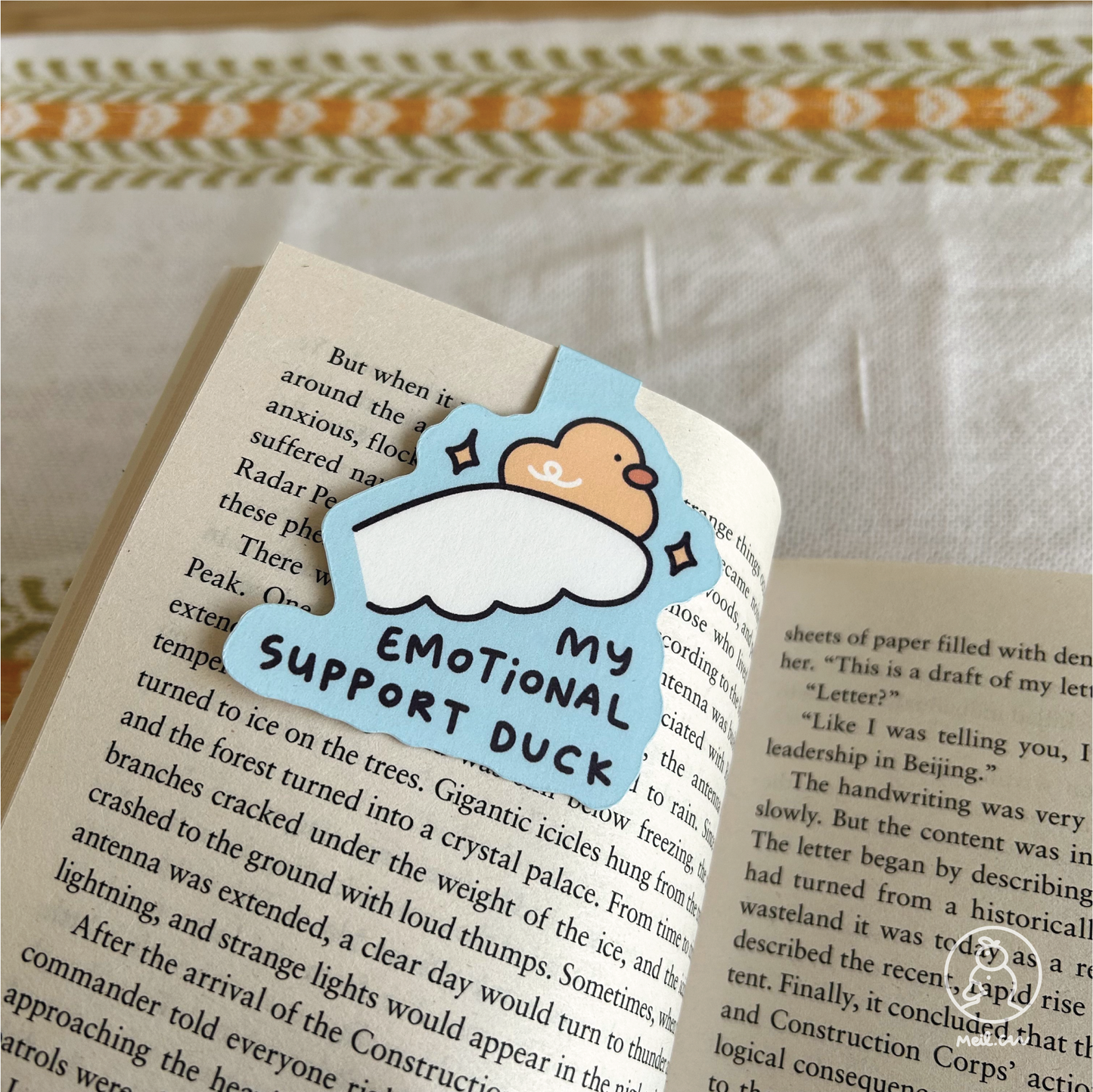 My Emotional Support Duck - Duck Magnetic Bookmark