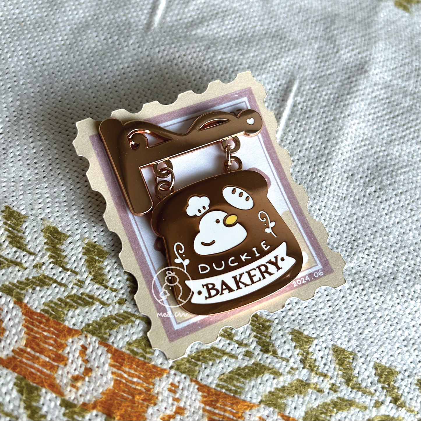 June Enamel Pin - Duckie Membership Ko-fi Archive