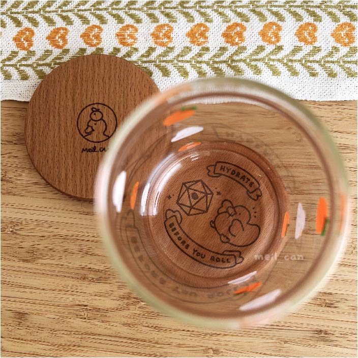 Hydrate Before You Roll | Engraved Wooden Coaster *UPDATED