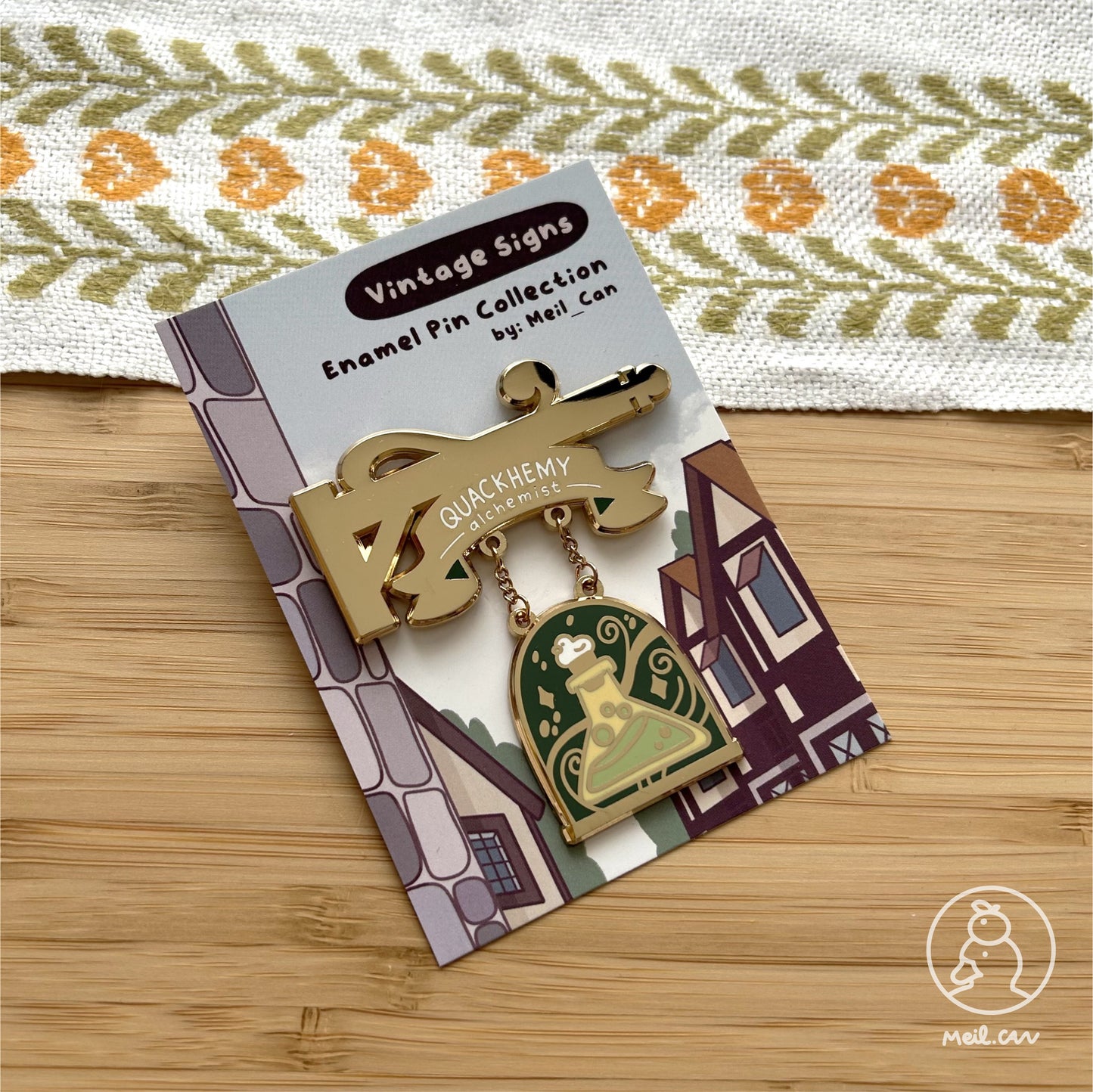 Quackhemy - Alchemist - Vintage Signs Enamel Pin