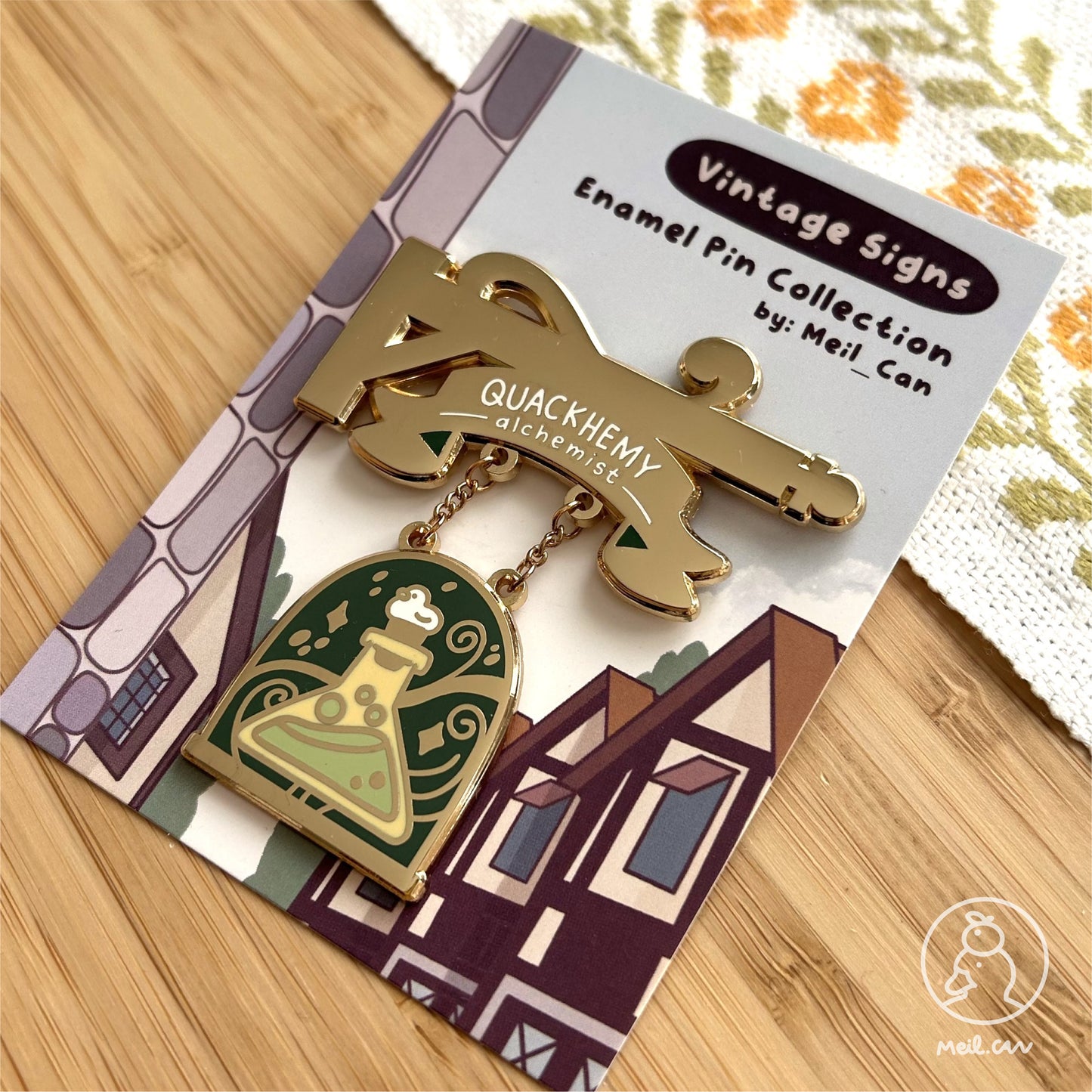 Quackhemy - Alchemist - Vintage Signs Enamel Pin