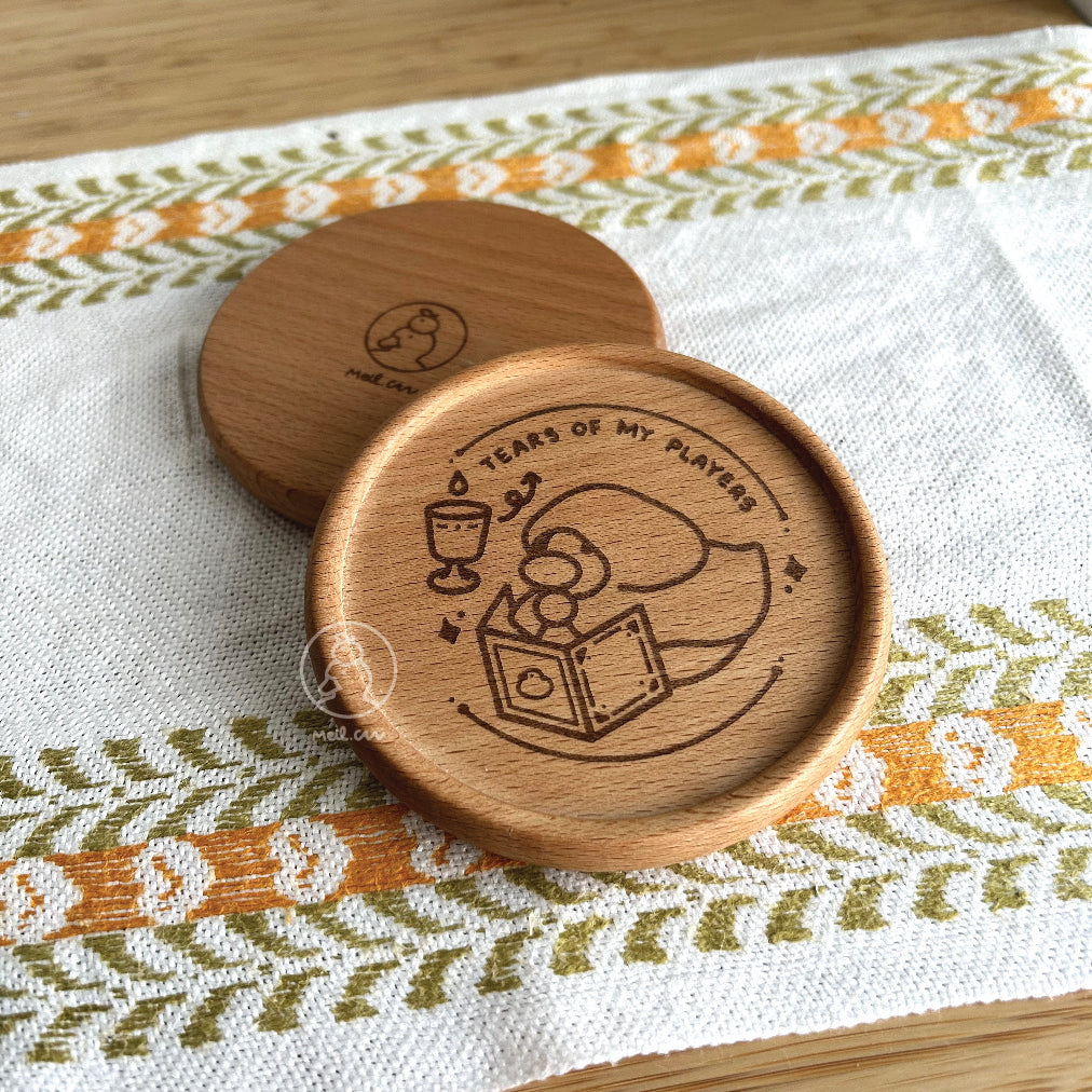Tears of My Players - Duckgeon Master | DnD Dungeon Master Engraved Wooden Coaster *NEW SIZE