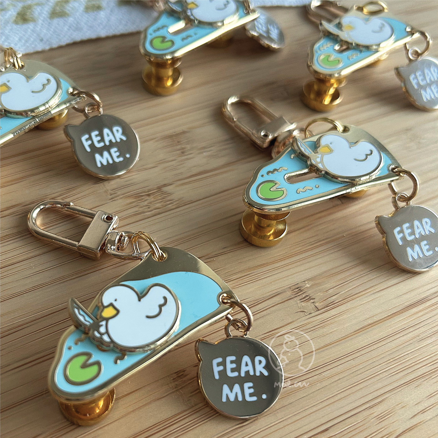 Repurposed Duckie with Knife Enamel Keychain! | Cute Enamel Keychain