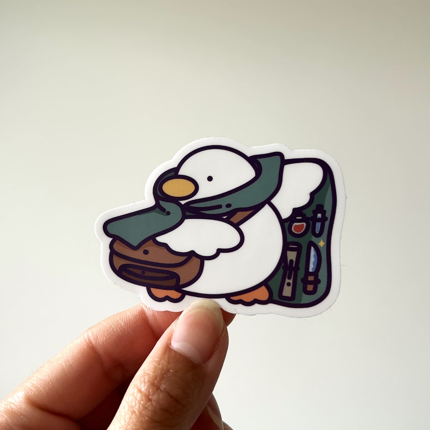 Merchant Duck - Matte Duck Die Cut Sticker | Cute Sticker