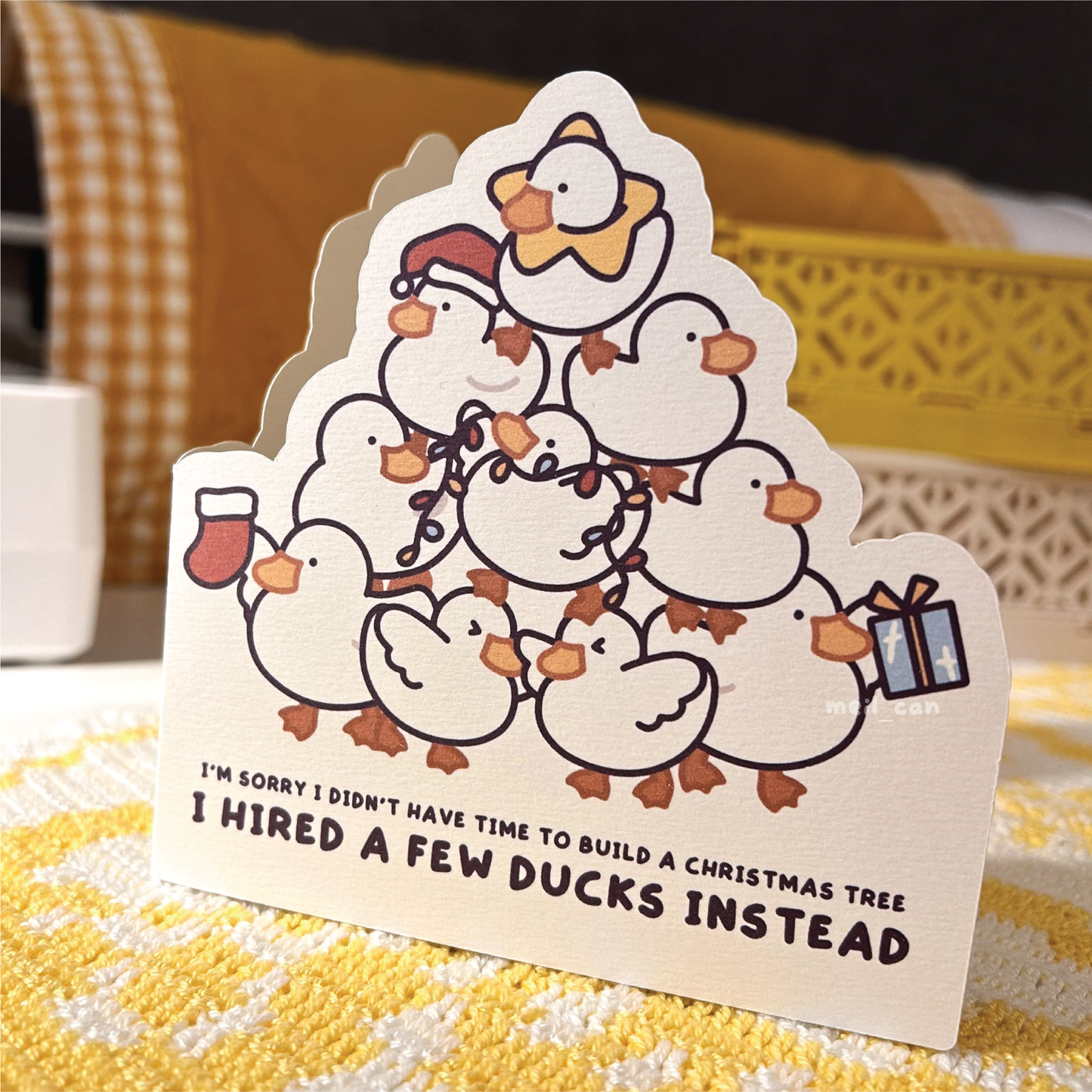 Duckmas Tree - Duck Christmas Card - Greeting Card