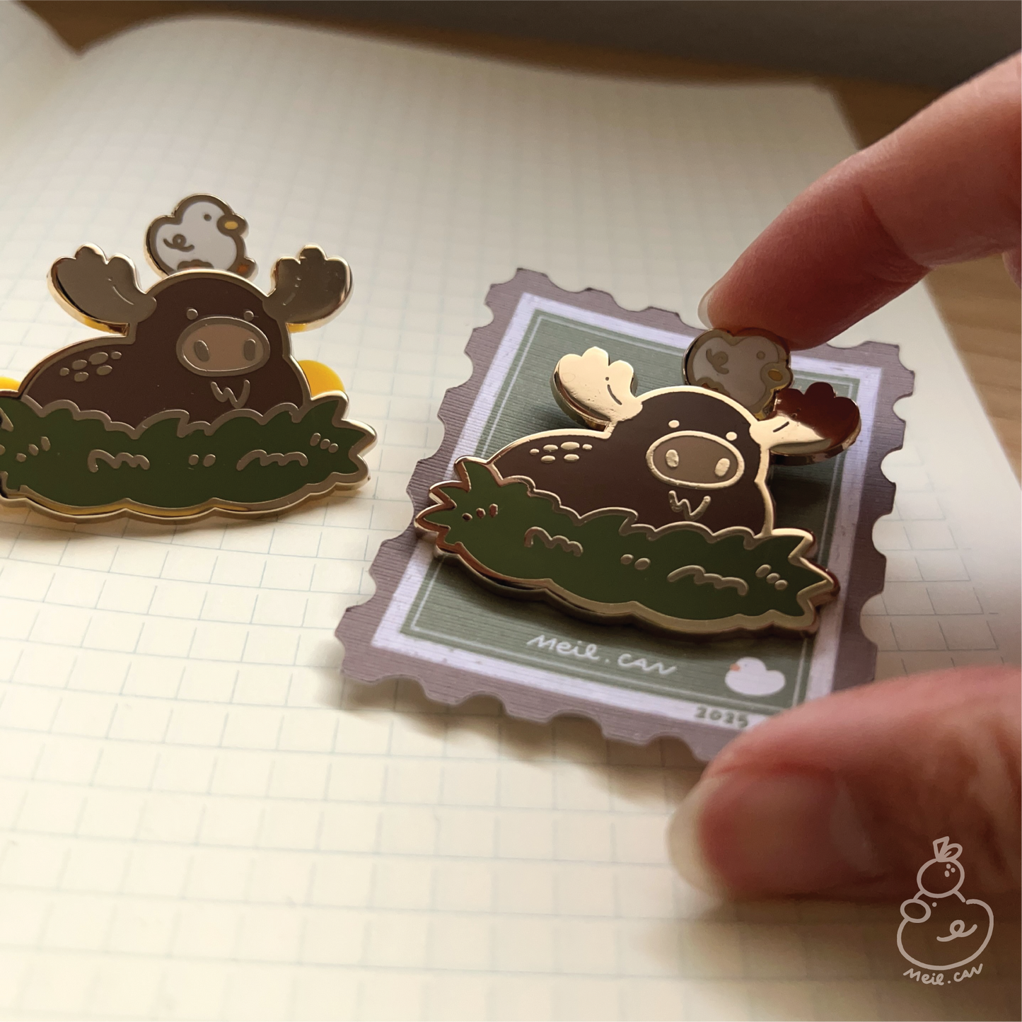 June 2025 rewards - Duckie Membership Ko-fi Archive | Enamel Pin, Artprint, Sticker