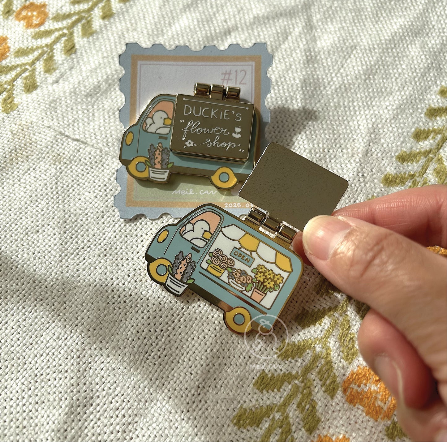 March 2025 Enamel Pin - Duckie Membership Ko-fi Archive