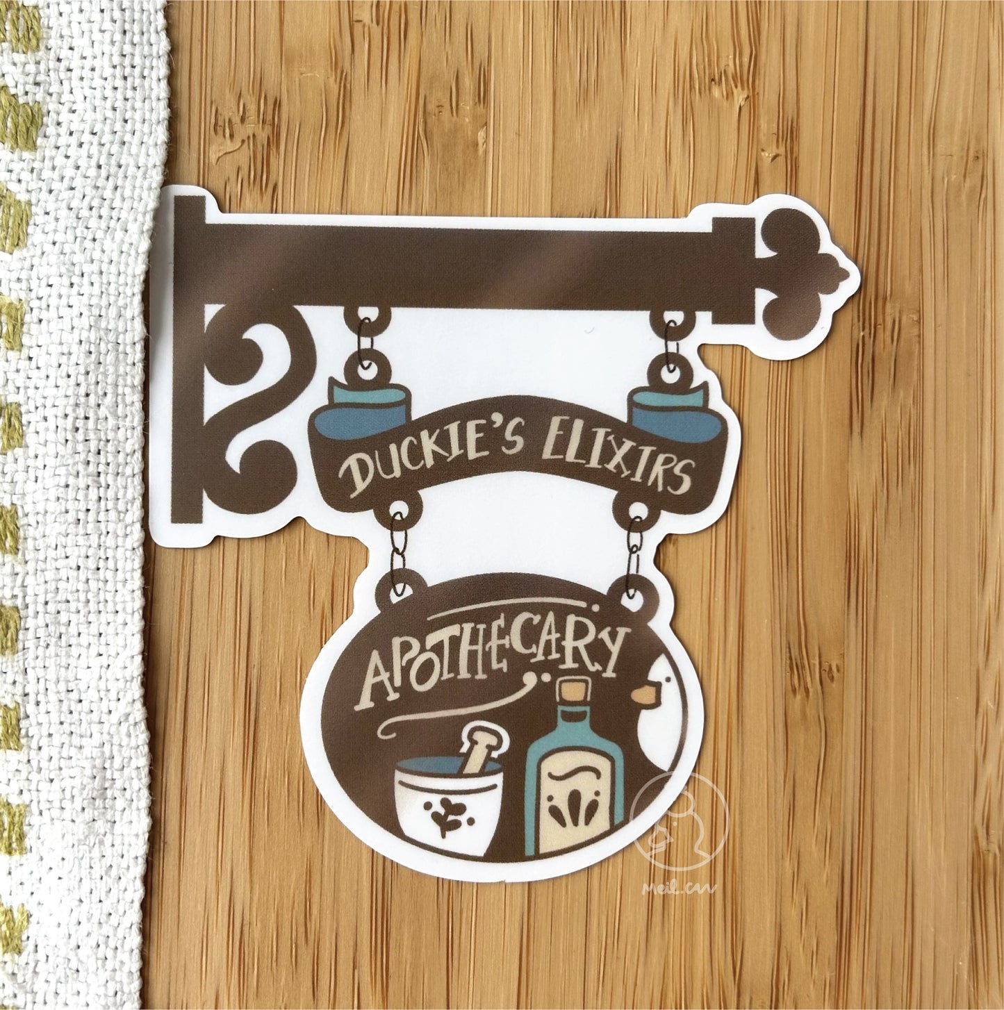 Vintage Shop Signs - Transparent Clear Die Cut Sticker - Part of Kickstarter Campaign