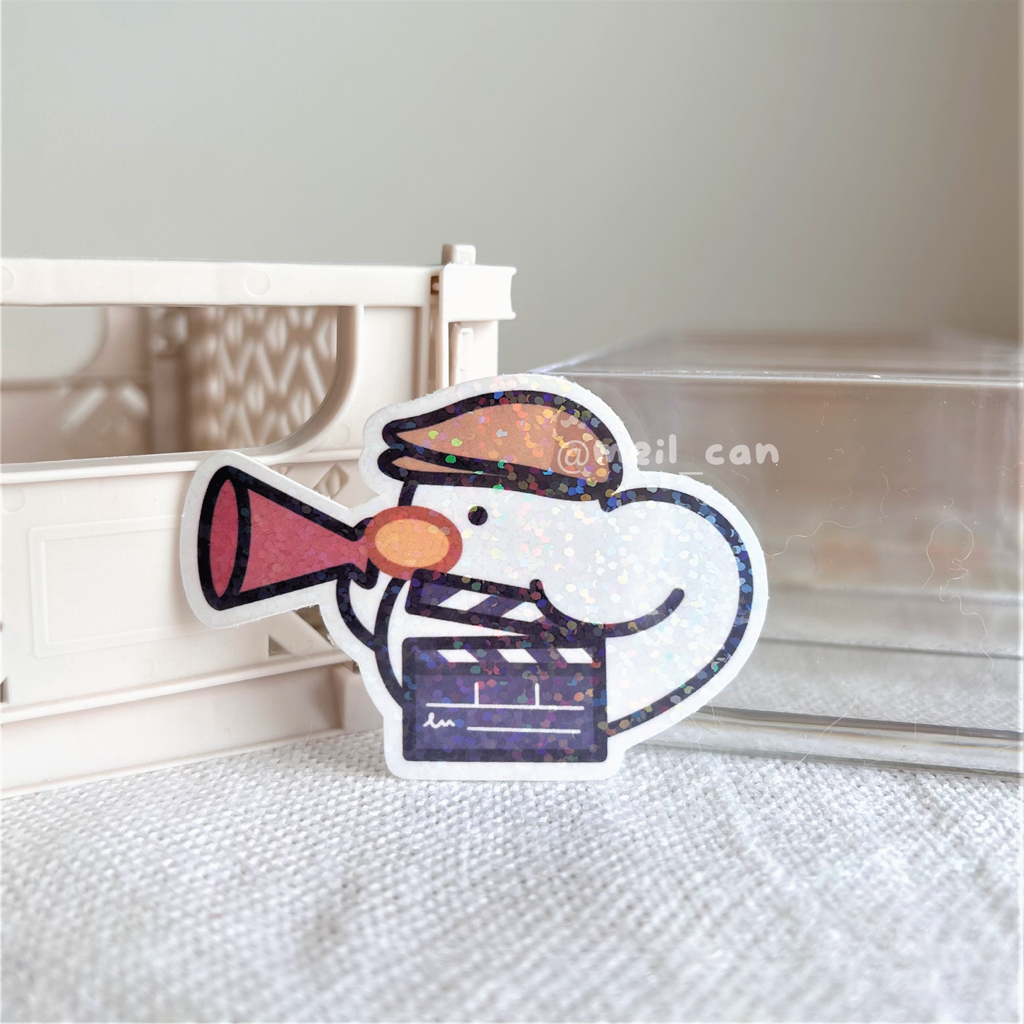 Movie Duckrector - Duck Holographic Die Cut Sticker