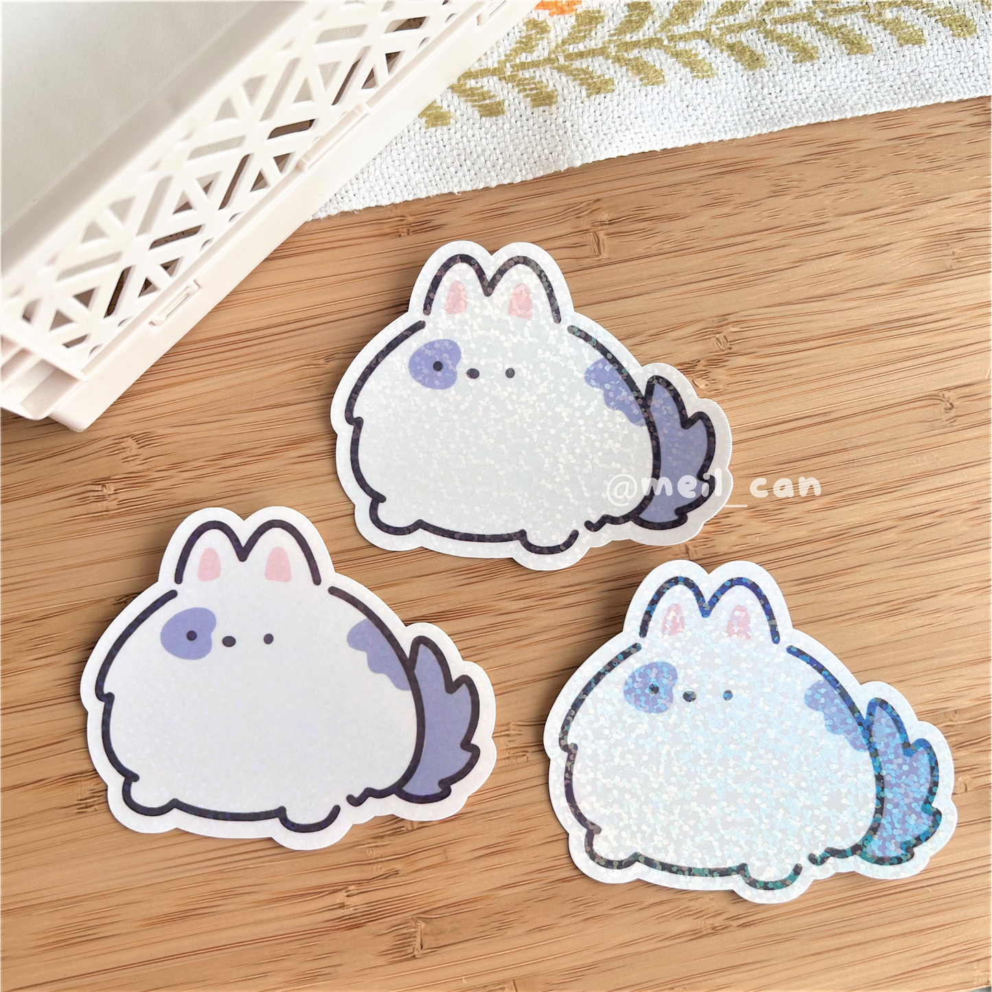 Yakutian Laika - Dog Holographic Die Cut Sticker