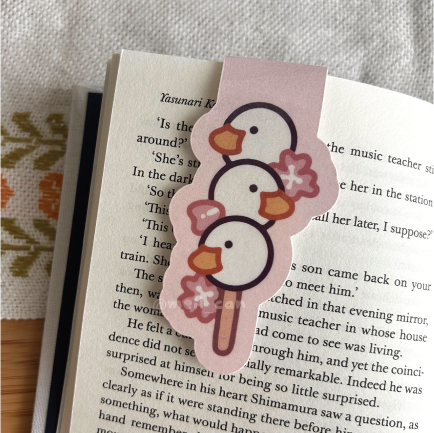 Sakura Dango Duckie - Duck Magnetic Bookmark