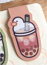 Boba Duckie! - Duck Magnetic Bookmark