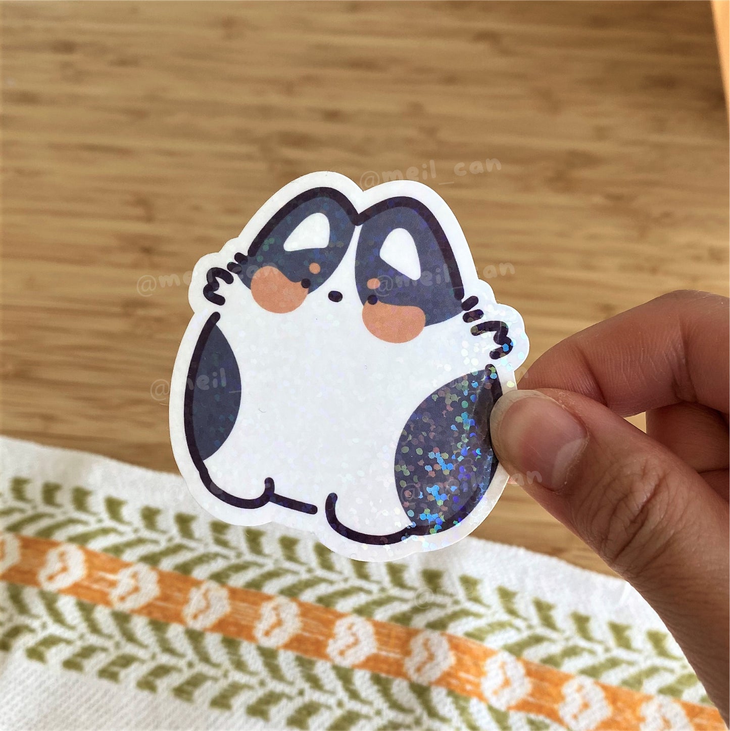 Corgi Version 2 - Holographic Die Cut Sticker