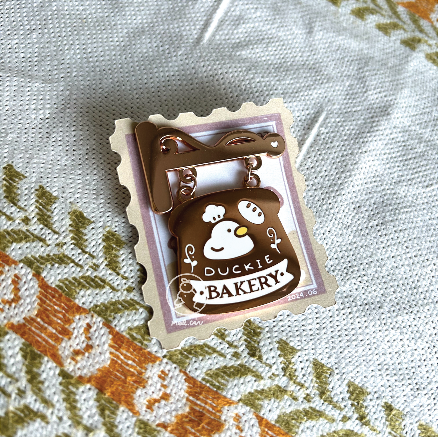 June Enamel Pin - Duckie Membership Ko-fi Archive