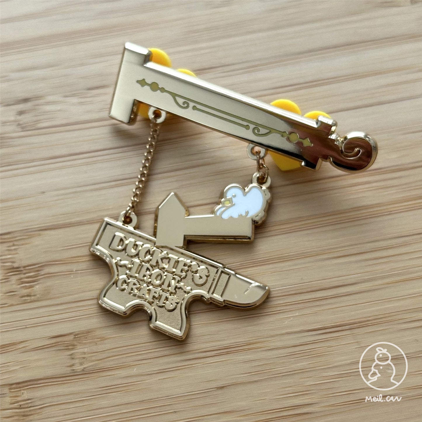 Duckie Iron's Crafts - Vintage Signs Enamel Pin
