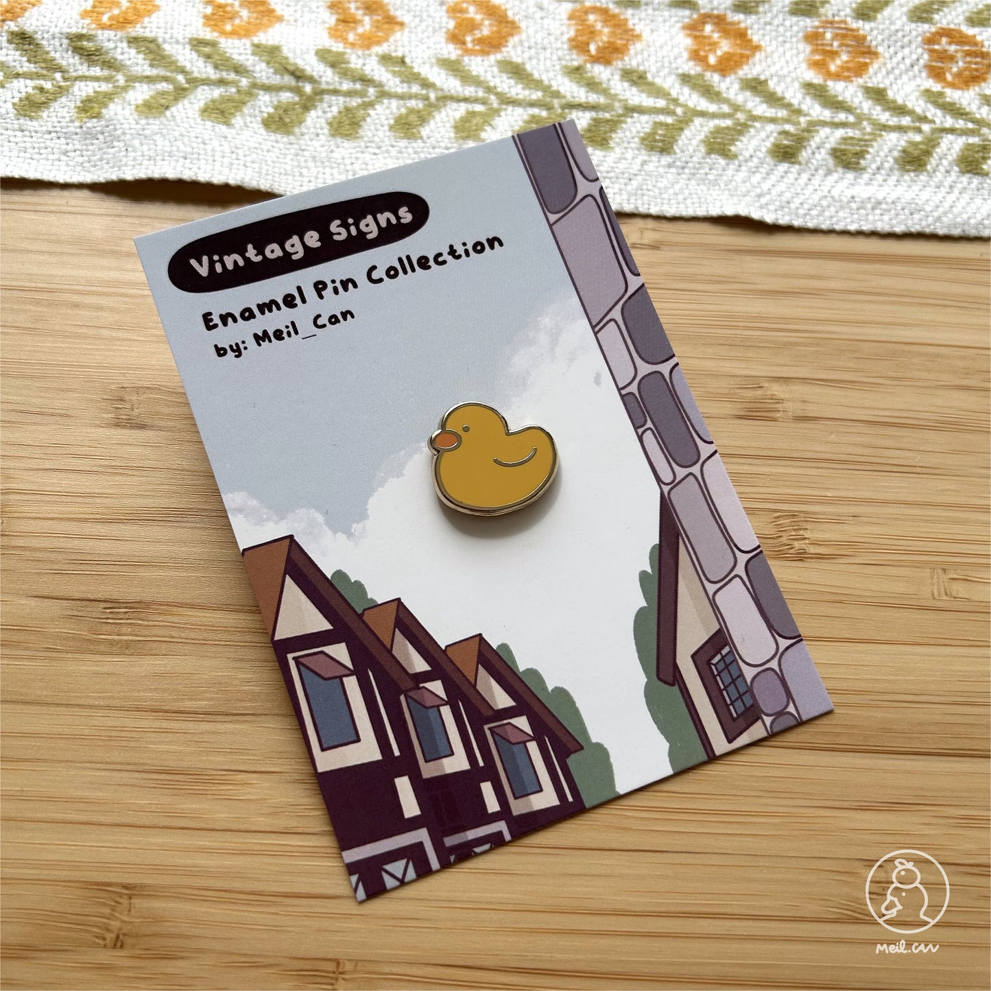 Duckie Villagers Enamel Pin - from Kickstarter