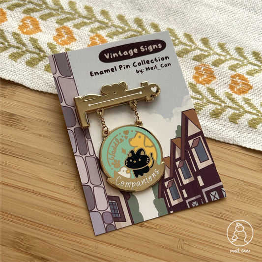 Waddle Companions - Vintage Signs Enamel Pin