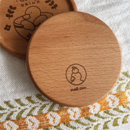My Binge Watching Drink | Movie Lover Engraved Wooden Coaster *NEW SIZE