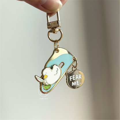 Repurposed Duckie with Knife Enamel Keychain! | Cute Enamel Keychain