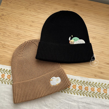 Beanie - Call Duck, Beige