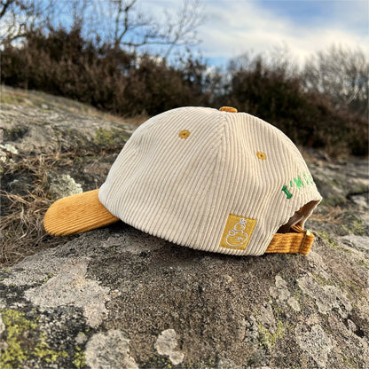Two-Tone Corduroy Embroidered Hat - Chasing My Ducks