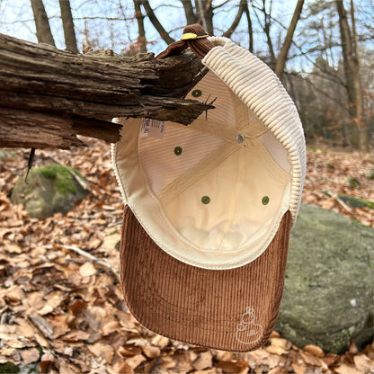 Two-Tone Corduroy Embroidered Hat - DUCKventurer