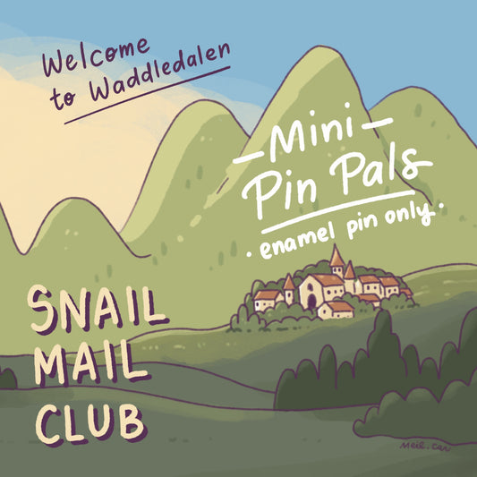 Waddledalen Mini Pin Pals (Enamel Pin only + Monthly Letter) - Current edition: January 2026