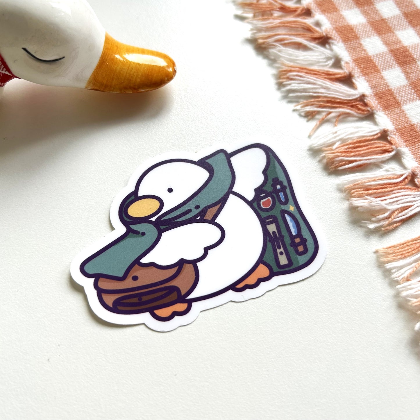 Merchant Duck - Matte Duck Die Cut Sticker | Cute Sticker