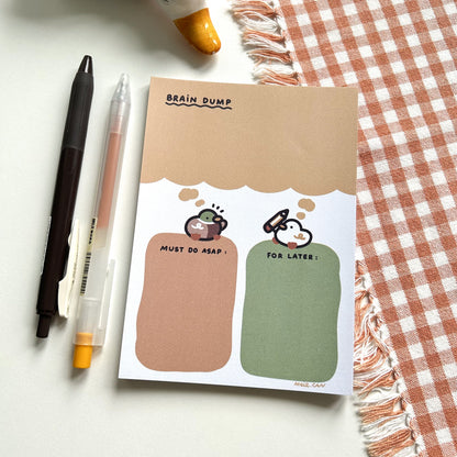 Duckies Brain Dump Notes - Duck A6 Notepad