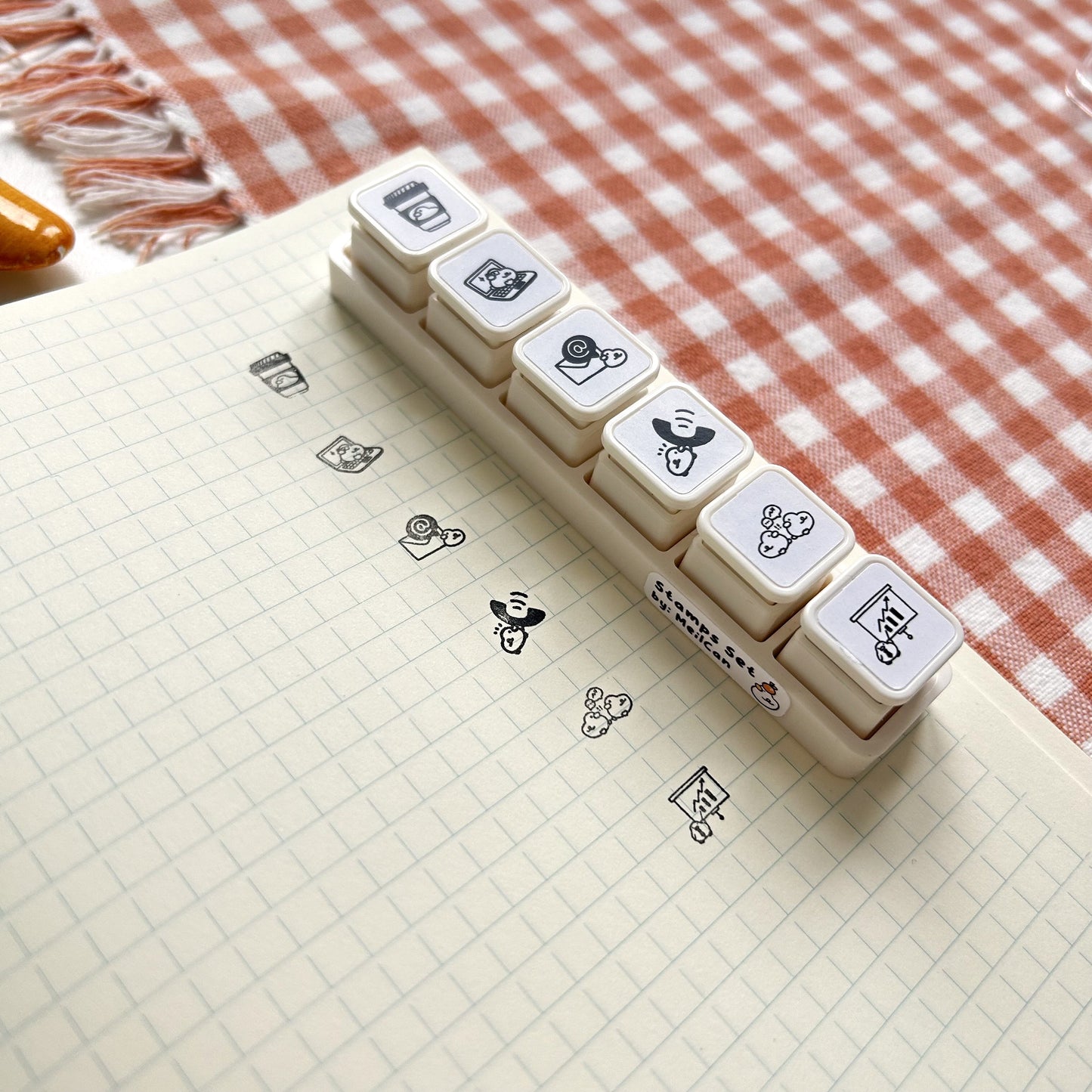 Push Button Stamp - Office Ducks
