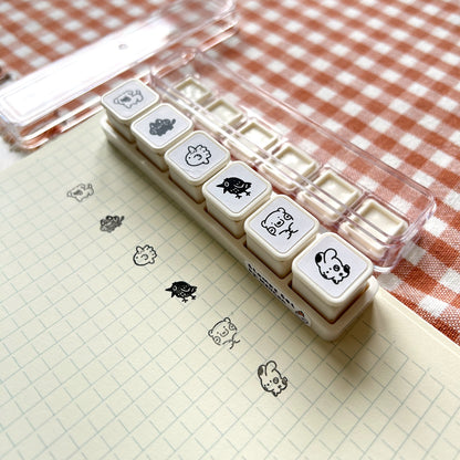 Push Button Stamp - Cute Animals Set