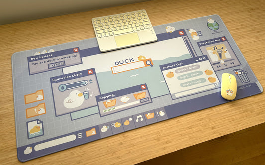 Desktop Ducks - XXL Desk Mat (Water Resistant) 90x40 cm