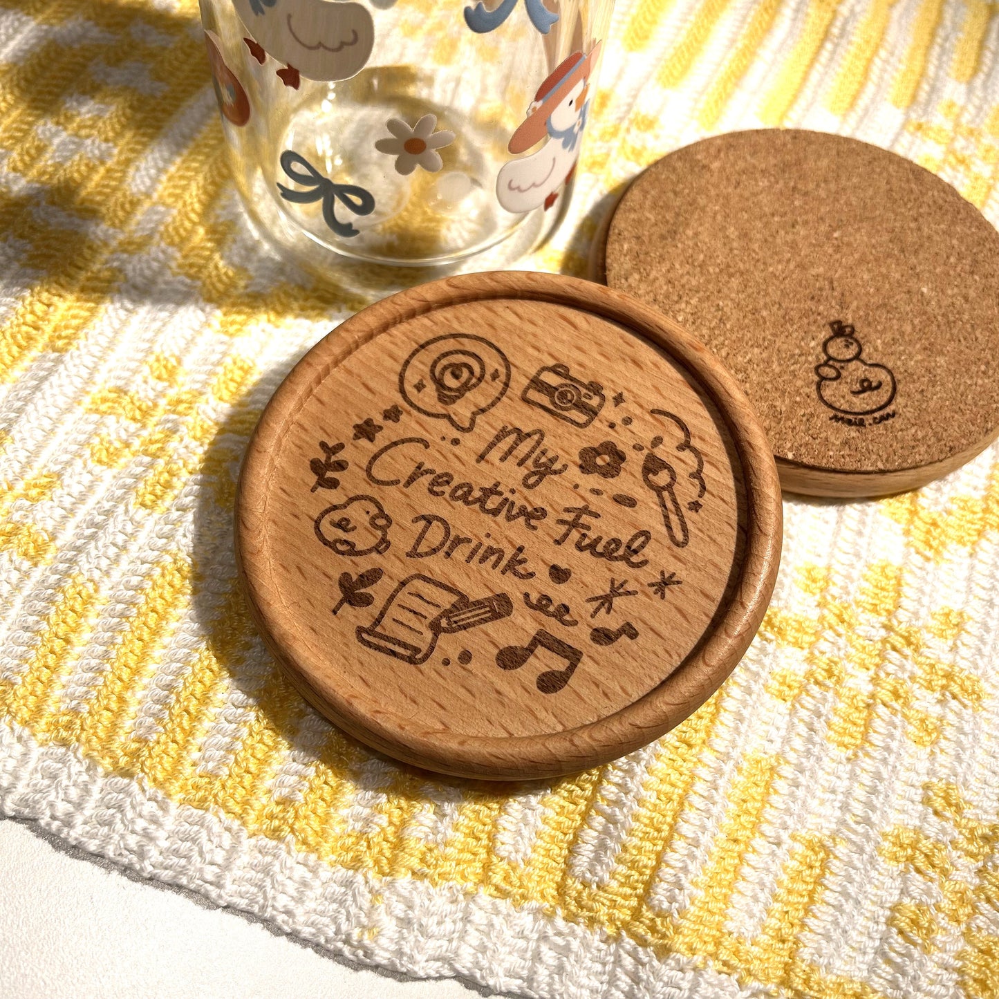 My Creative Fuel | For Creatives & Creators Engraved Wooden Coaster *UPDATED