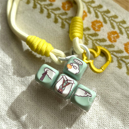 Salaryduck - Quackporate Slave - 4 Buttons RGB Lights Clicky Keycap Keychain