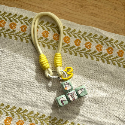 Salaryduck - Quackporate Slave - 4 Buttons RGB Lights Clicky Keycap Keychain