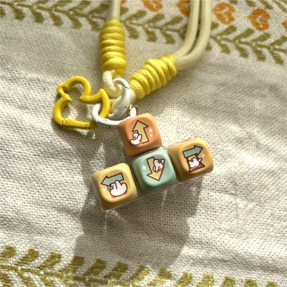 Showing The Way - 4 Buttons RGB Lights Clicky Keycap Keychain