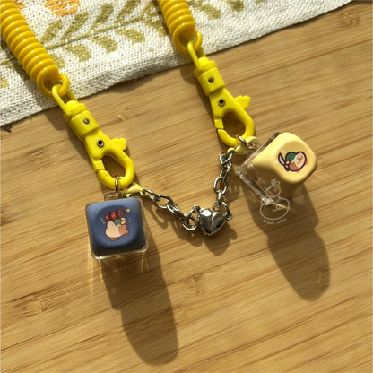 Just Ducks Protecting You - 1 Button RGB Light Clicky Keycap Keychain Blind Bag