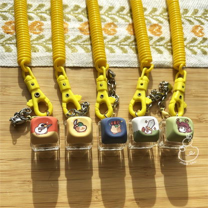 Just Ducks Protecting You - 1 Button RGB Light Clicky Keycap Keychain Blind Bag