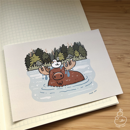 June 2025 rewards - Duckie Membership Ko-fi Archive | Enamel Pin, Artprint, Sticker