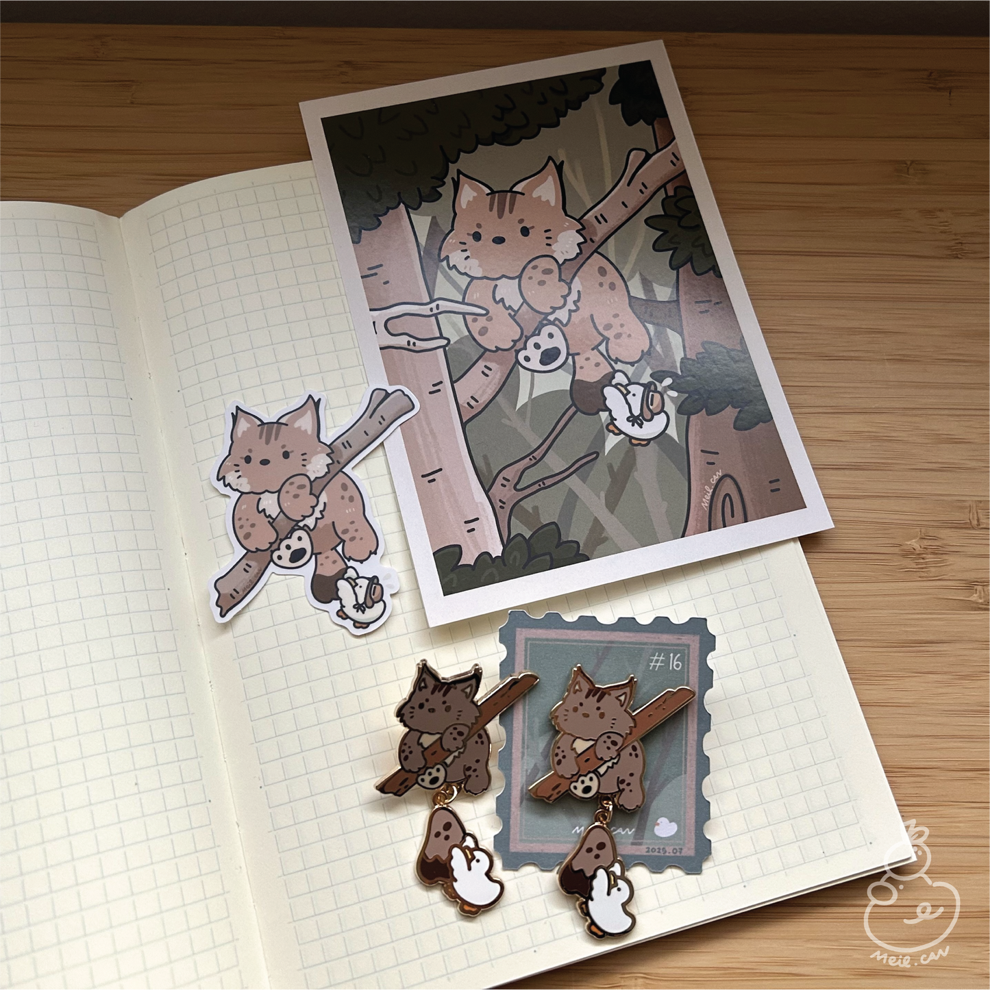 July 2025 rewards - Duckie Membership Ko-fi Archive | Enamel Pin, Artprint, Sticker