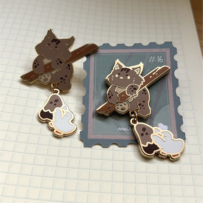 July 2025 rewards - Duckie Membership Ko-fi Archive | Enamel Pin, Artprint, Sticker