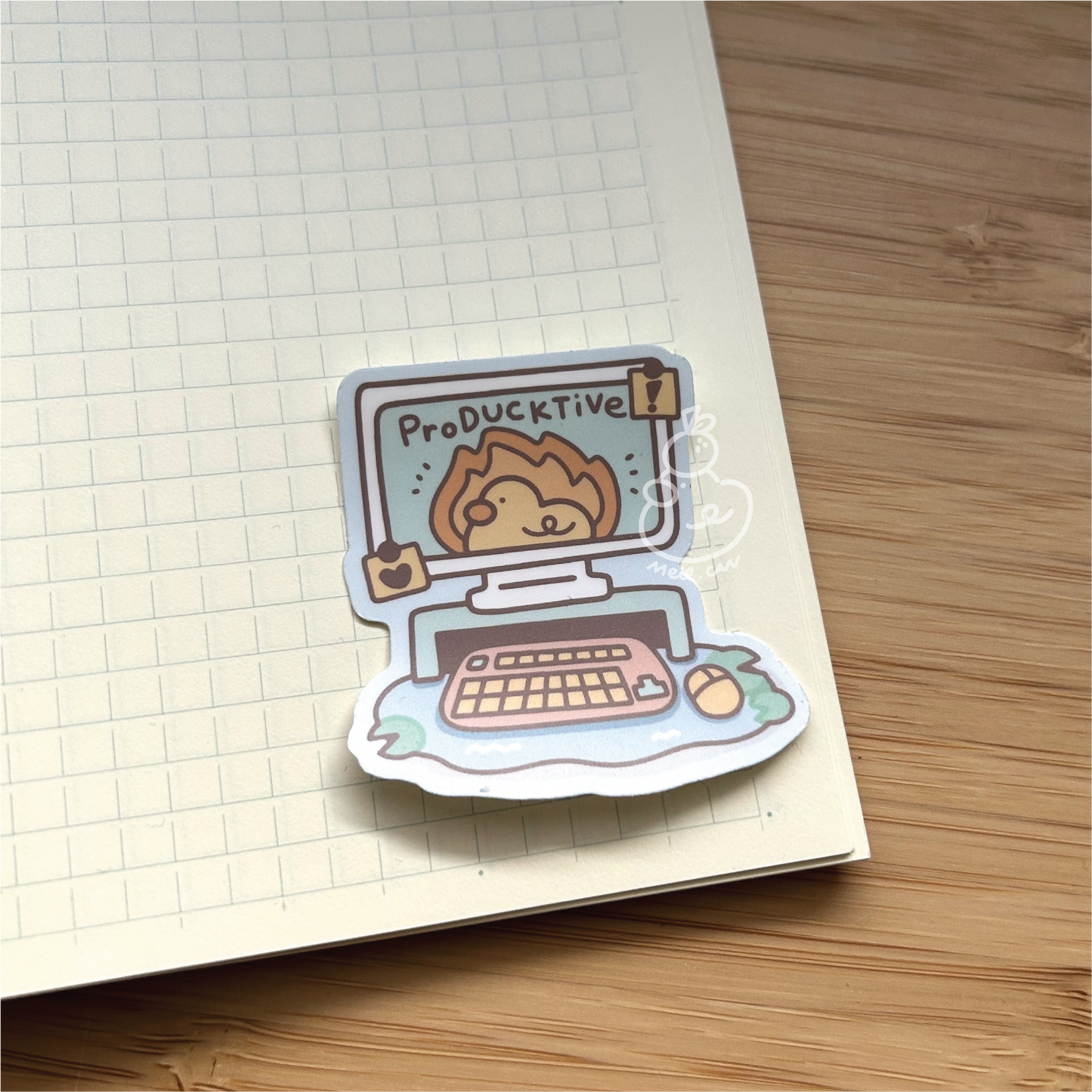 May 2025 rewards - Duckie Membership Ko-fi Archive | Enamel Pin, Artprint, Sticker