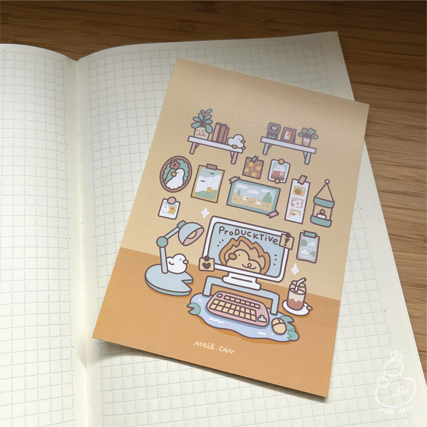 May 2025 rewards - Duckie Membership Ko-fi Archive | Enamel Pin, Artprint, Sticker