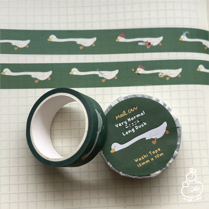 Very Normal Long Duck | Cute Washi Tape