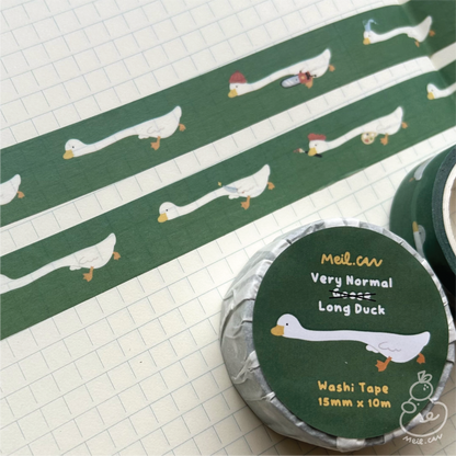 Very Normal Long Duck | Cute Washi Tape