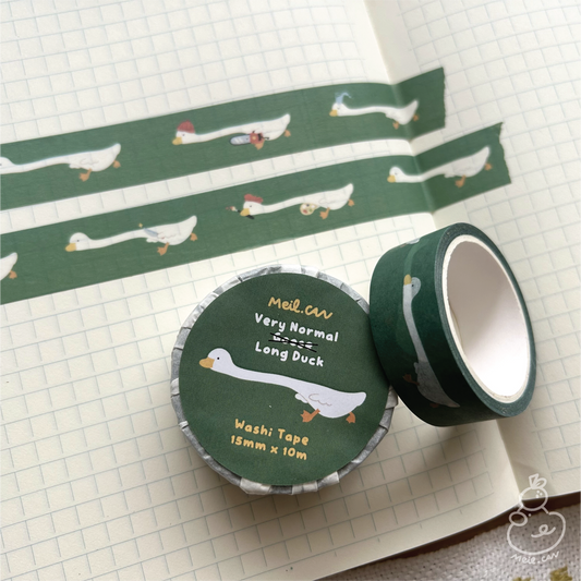 Very Normal Long Duck | Cute Washi Tape