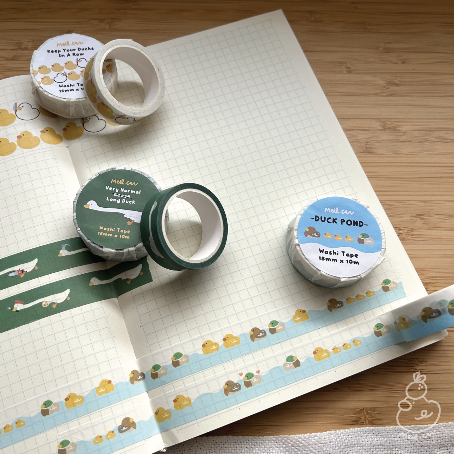 Very Normal Long Duck | Cute Washi Tape