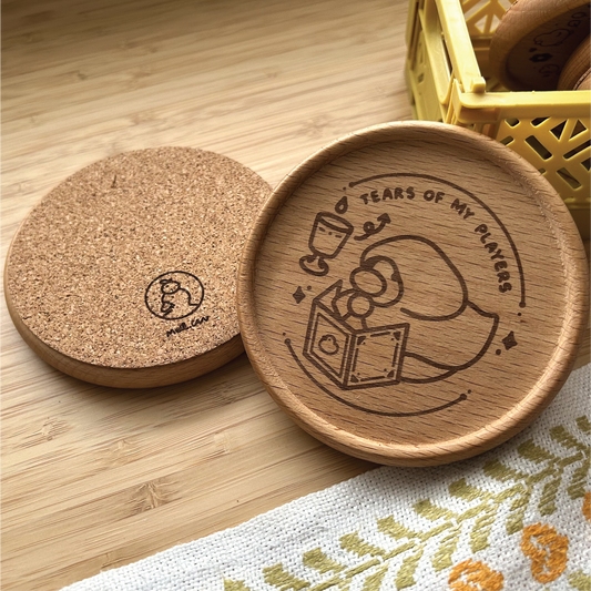 Tears of My Players - Duckgeon Master | DnD Dungeon Master Engraved Wooden Coaster *NEW SIZE