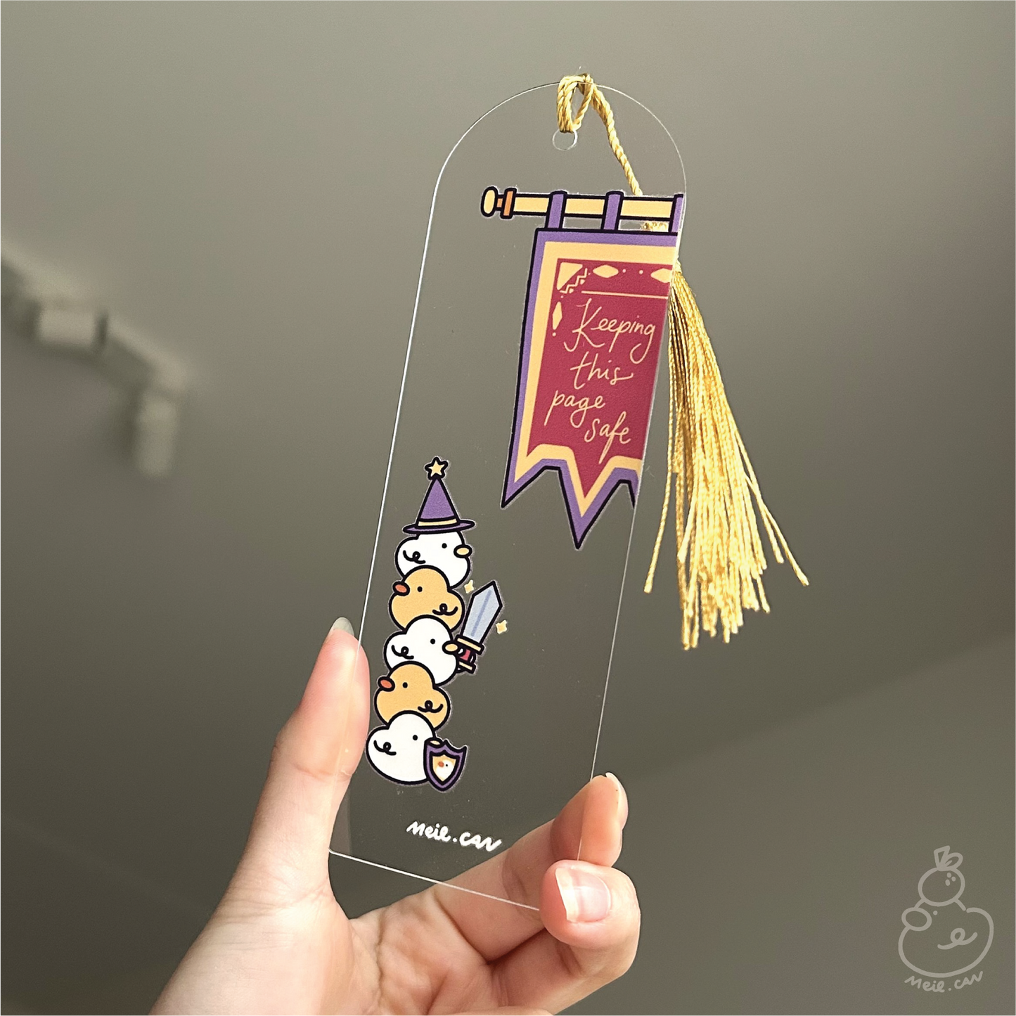 Keeping Your Page Safe | Acrylic Bookmark with Tassel